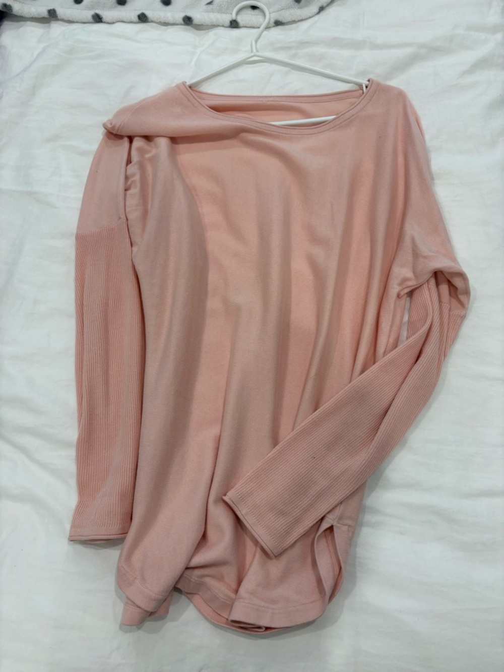 lululemon athletica Long-Sleeve Boatneck Top in Blush